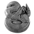 Rattlesnake Antiqued Lapel Pin